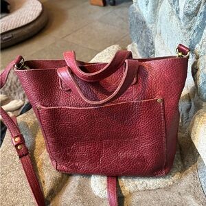Portland Leather Mini Crossbody in Chili Red